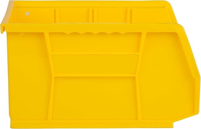 HE HUDSON EXCHANGE 9.5" x 6" x 5" Plastic Stackable Storage Bin, Yellow - Image 3