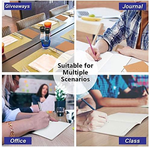 feela 30 Pack Kraft Notebooks, A5 60 Lined Pages Notebooks and Journals for Women Girls Students Making Plans Writing Memos Office School Supplies, 8.3 X 5.5 in - Image 7