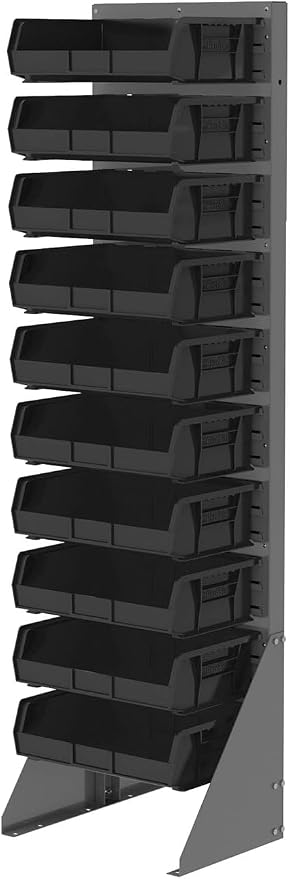 Akro-Mils 30255 AkroBins Plastic Storage Bins, 11"x16"x5", Black, 6-Pack | Space-Saving Stackable Bins for Garage, Pantry, Craft Organization - Image 6