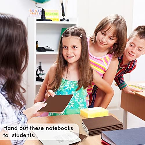 36 Pack Soft Cover Journal Bulk, Feela Lined Blank Travel Journal for Women Men Writing, Notebooks College Ruled for Work, Note Taking Notebook School Business Supplies, 8.2” x 5.5”, A5, Brown - Image 6