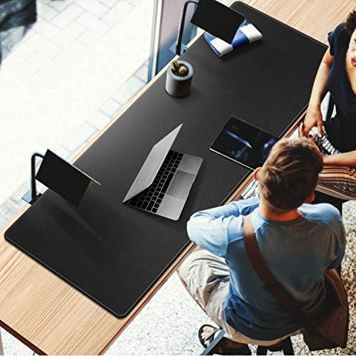 CENNBIE 59" x 27.5" Leather Desk Mat, Large Desk Pad XXL(Black) - Image 3