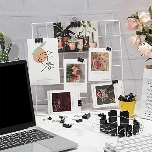 Yexiya 1000 Pcs Binder Clips Bulk Black Metal Clip,Multi Sizes - Image 4