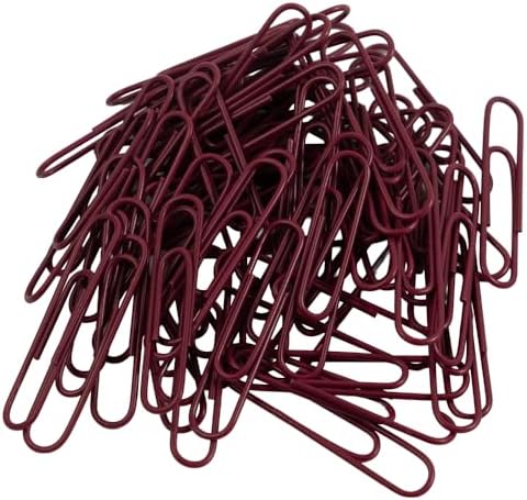 JAM PAPER Colorful Jumbo Paper Clips - Large 2 Inch - Burgundy Maroon Paperclips - 75/Pack - Image 3