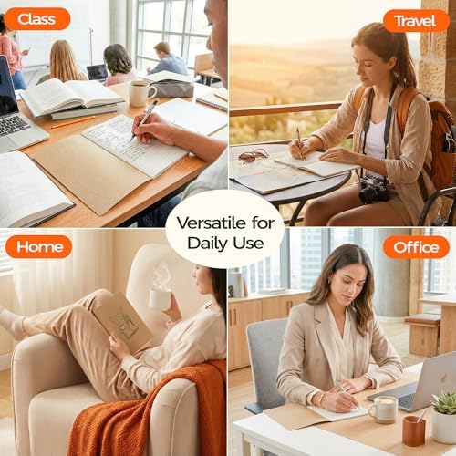 8 Pack Kraft Notebooks Bulk A5, 60 Pages Lined Ruled Journals, 8.3x5.5 In - Image 6