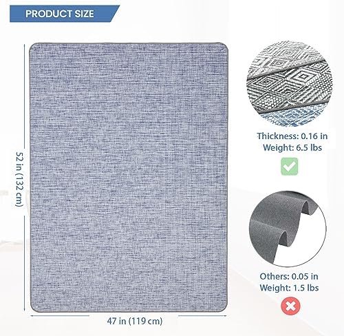 Anti-Slip Office Chair Mat for Hardwood Floor, Desk Computer Chair Mat - Image 2