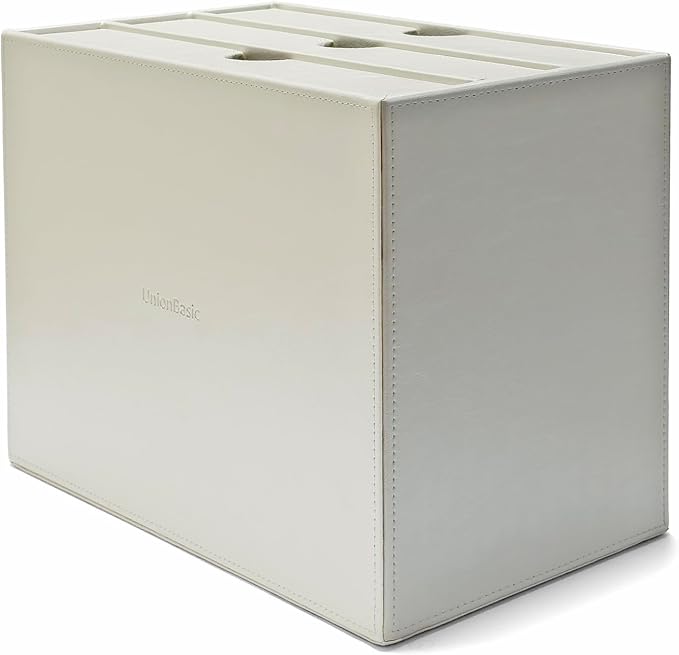 UnionBasic Document Organizer, 3-Drawer File Cabinet Document Storage Box, Office Desktop Filing Organizer, Creamy White - Image 7