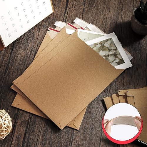 Fainne 250 Pieces 6x8 Rigid Photo Mailers, Cardboard Keep Flat - Image 3
