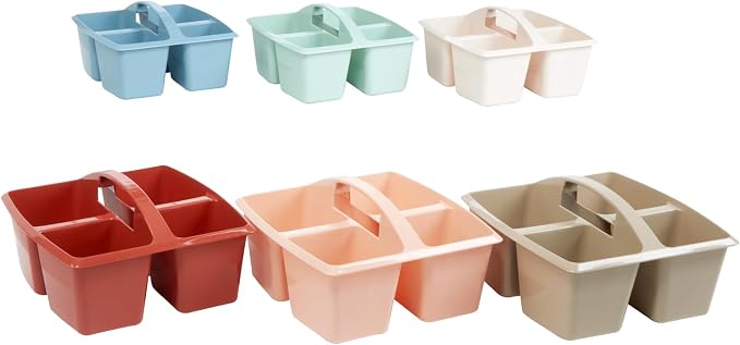 Really Good Stuff 4-Compartment Caddies, Boho, 6-Pack | Classroom Organization - Image 2