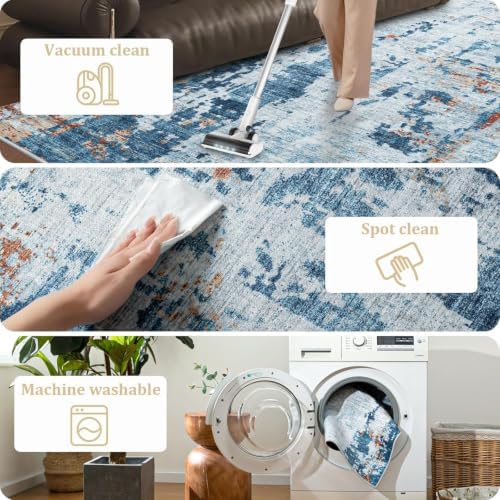 Office Chair Mat for Hardwood Floor, 48"x36" Easy Glide Computer Chair Mat Protector for Rolling Chair Under Desk Rug Nonslip Backing, Machine Wash - Image 6