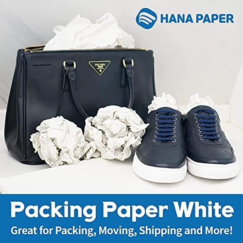 HANA PAPER 30.5" x 17" Large size (500 sheets, 17.6lb) Packing Paper Sheets for Moving, A grade of Newsprint paper for wrapping, storage, shipping. Box packaged. Ideal for wrap dish, glassware. - Image 3