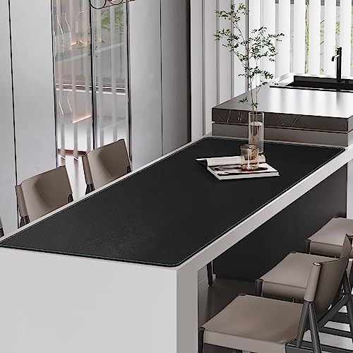 CENNBIE Leather Desk Pad Large, 71" x 27.5" Desk Mat Protector (Black) - Image 5