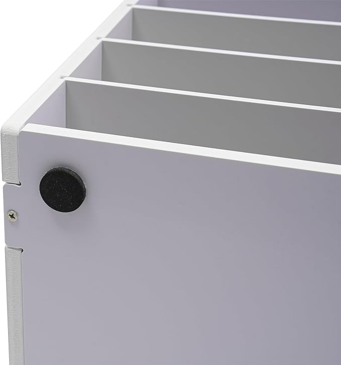 Literature Organizer 12 Slots Desk File Literature Sorter Mailbox Sorter Paper and Mail Organizer Desktop Paper Storage Holder for Home, Office and Classroom (31.46*12.13*11.81in, White) - Image 6