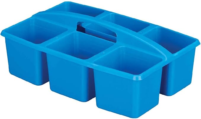 Really Good Stuff Six-Equal-Compartment Caddies, 6-Pack | Classroom Table Caddies, Assorted Colors Portable Plastic Storage Classroom Caddy f - Image 7