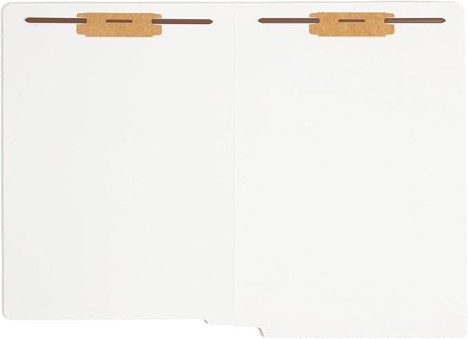 Smead End Tab Fastener File Folder, Shelf-Master® Reinforced Straight-Cut Tab, 2 Fasteners, Legal Size, White, 50 per Box (28840) - Image 3