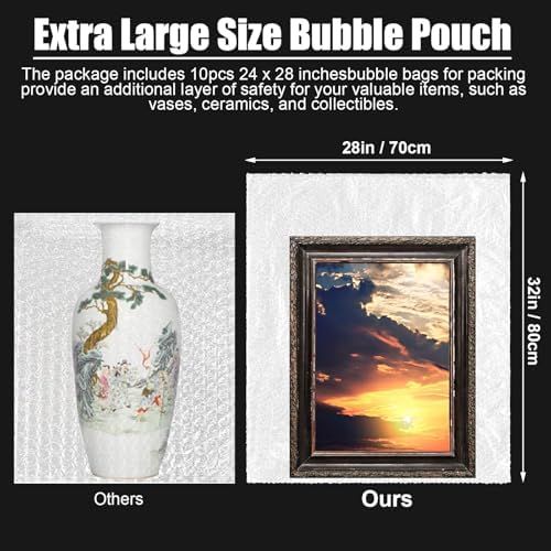 Dunzoom 5 Pack 28 * 32 Inch Extra Large Bubble Pouches, Non-adhesive Strip - Image 3