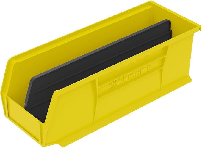 Akro-Mils 30234 AkroBins Plastic Storage Bins, 15"x5"x5", Yellow, 12-Pack - Image 9