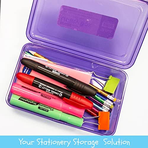 BAZIC PRODUCTS Basix Multipurpose Pencil Box, Stackable, 24-Case - Image 2