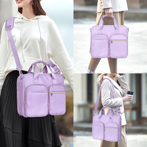 3 Ring Zipper Binder, 2 Inch Ring Binder Organizer Bag with Strap - Image 6