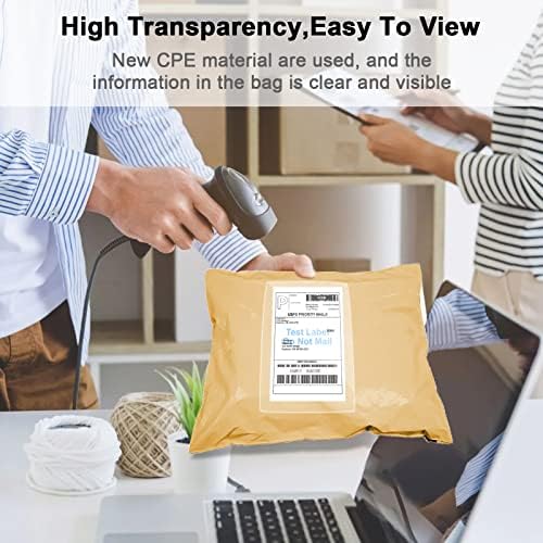 100 PCS shipping label sleeves, 7.5"x 5.5" Shipping Label Envelopes, Clear envelopes Adhesive Top Loading Packing List - Image 4