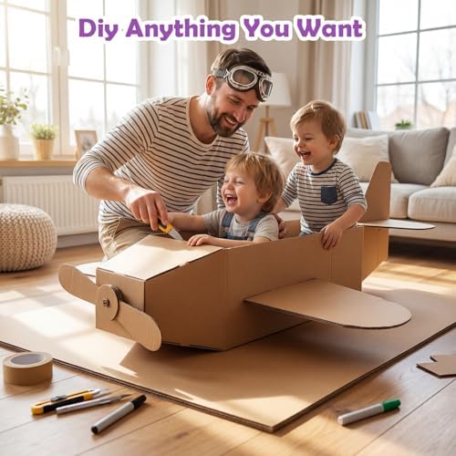RLAVBL 5 Pack 24x36 Large Corrugated Cardboard Sheets, Flat Cardboard Inserts for Shipping, Mailing, Packing, DIY Crafts - Image 4