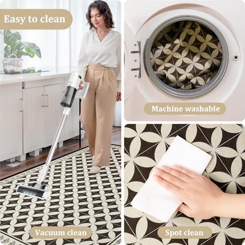 Office Chair Mat for Hardwood Floor, 72"x48" Easy Glide Computer Desk Mat Protector for Rolling Chair Under Desk Rug Nonslip Backing, Machine Wash, (Modern) - Image 6