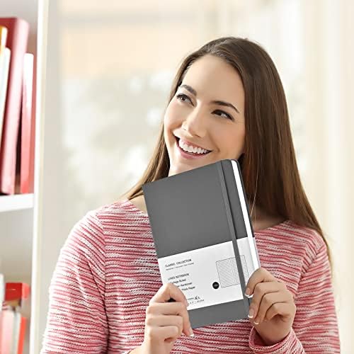 Coopay 24 Pack A5 Journal Notebooks Bulk, 160 Pages, 100GSM Thick Paper, 8.3 x 5.5 inch Hardcover Lined Leather Journals for Writing Office School Business,Bulk Notebook for Work Men Women(Gray) - Image 6