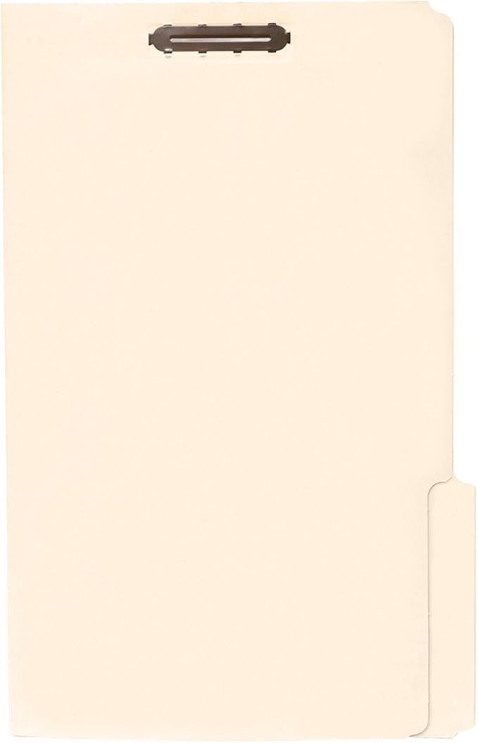 Blue Summit Supplies 50 Fastener File Folders, Legal, 1/3 Top Tab, Manila | Reinforced 1/3 top tab, legal size, 11pt, embedded fasteners, for legal, medical, and office record filing - Image 2