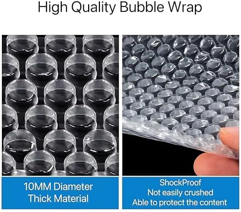 Bubble Cushion Wrap Roll 12 Inch x 700 Feet Total 3/16 Small Bubbles Perforated Every 12" for Packaging Moving Shipping Boxes Supplies - Image 4