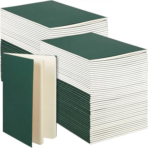 Mimorou 100 Pcs A5 Journals Notebooks Bulk,Green,Unlined by Mimorou