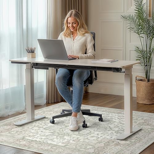 36"x48" Office Chair Mat for Hardwood Floor, Non-Slip Washable Mint - Image 2