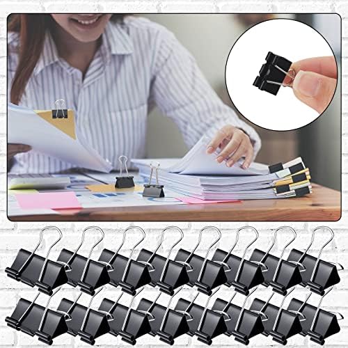 Yexiya 1000 Pcs Binder Clips Bulk Black Metal Clip,0.75 Inch - Image 6