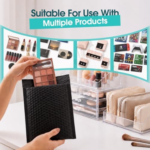 Fuxury Black Bubble Mailers 6x10" Full Pallet of Padded Envelopes 9600 Pack - Image 4