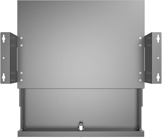 17-inch-wide Lockable Under-Desk Pull-Out Drawer | 1.9“ High Office Storage Organizer with Cable Management for Standing Desks with a Crossbar less than 3.2" High, 12 Inch Deep - Image 4