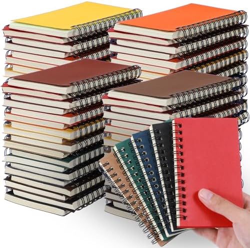 Jutom 54 Pcs Small Spiral Notebook Memo Pad 3x5, Multi Color by Jutom