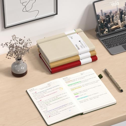 Oucaru 4 Pack A5 Lined Journal Notebook, 180 Pages 100 GSM Paper for Travel - Image 7