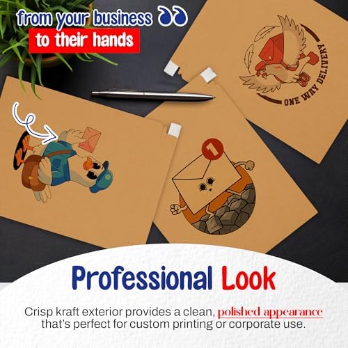 MT Products Custom Printed Mailer Envelopes with Self-Seal Tape 9.75" x 12.25" – Keeps Delicate Items Safe - Image 6
