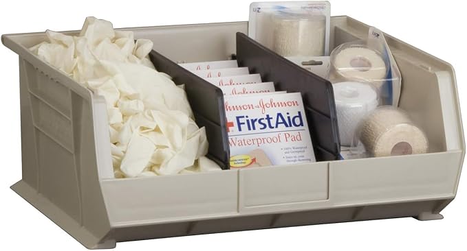 Akro-Mils 30250 AkroBins Plastic Storage Bins, 15"x16"x7", Clear, 6-Pack | Space-Saving Stackable Bins for Garage, Pantry, Craft Organization - Image 10