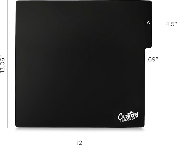 Carstens Records Heavy Duty Vinyl Album Dividers | 12" LP Separators with Tabs | Made in The USA | Music Organizer Tabs for Collectors (Black, Double-Sided, A-Z Vertical Tabs, 26 Tab Set) - Image 7
