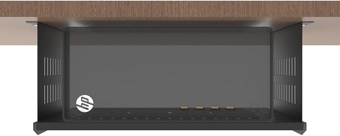 Under Desk Computer Mount for Small Form Factor Computer 6.5"H | Compatible with PlayStation 4, PS4 Slim, PS4 Pro for Under Desk Gaming, W 17.3" x H 6.5" x D 12" (6.5inch High) - Image 2