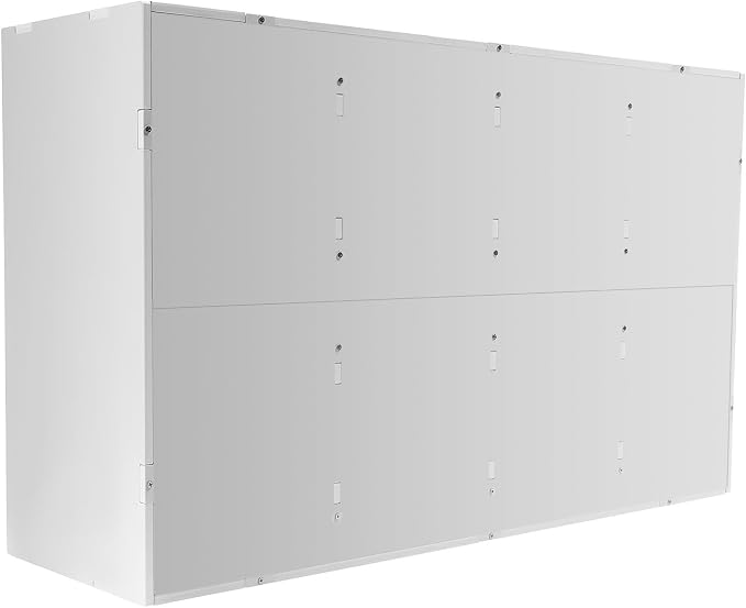 36 Compartment Literature Organizer Desktop File Holder White PVC Office | 176 Lbs Heavy Duty Load, Removable Adjustable Dividers, Felt Anti-slip Pads, Smooth Easy-clean Surface, Safe Rounded Edges - Image 6