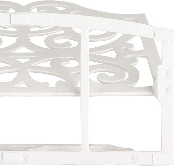 JOGREFUL Cast Iron Cookbook Stand, Kitchen Recipe Holder Scrollwork White | Heavy-Duty Book Vintage Holder, Reading Rest Holder for Easel/Counter/Books/Magazine/iPad/Bible - Image 5