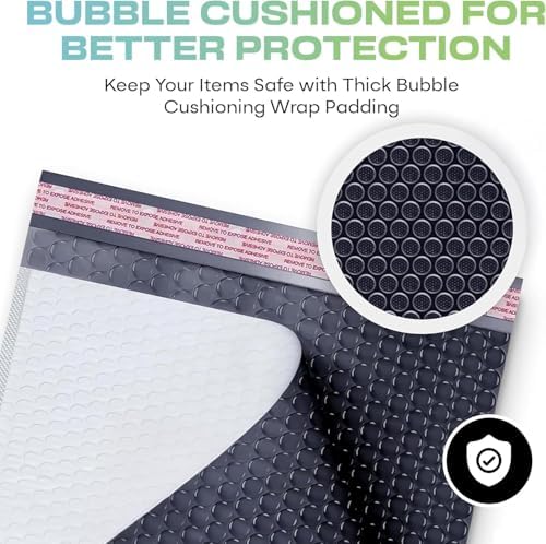 Arctic White Bubble Mailers 10x13 Self Seal Poly Padded Envelopes 100 Pack - Image 3