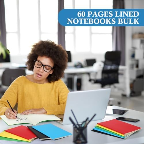 Mimorou 100 Pcs A5 Journals Notebooks Bulk,Multicolor,Lined - Image 3