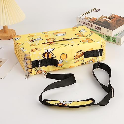 600-Slot Colored Pencil Case, 5-Layer Zipper with Shoulder strap and Handle - Image 4
