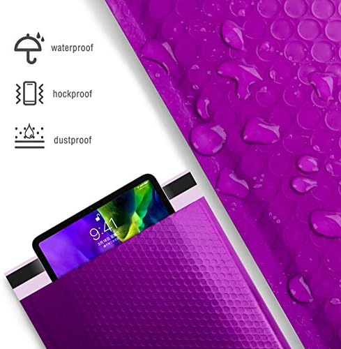 Metronic Bubble Mailers 10.5X16 Inch 500 Pack Purple Thick Padded Envelopes - Image 3
