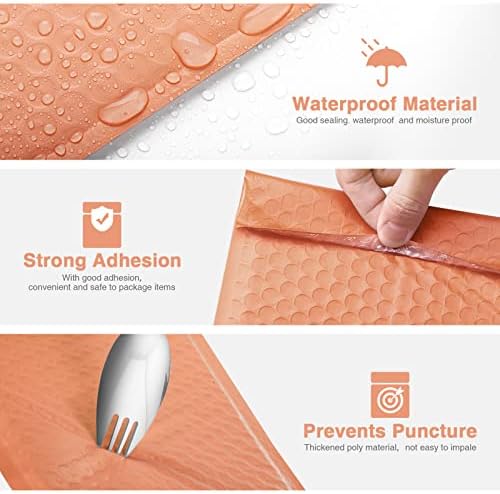 Metronic Bubble Mailer 6x10 100 Pack Peach Opaque Padded Envelopes - Image 4