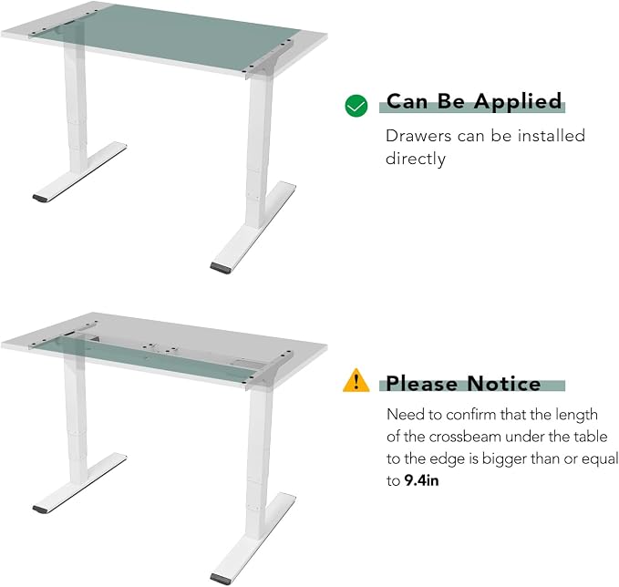 FLEXISPOT Under Desk Drawer, Steel Drawer for Desk Slide-Out, Under Table Mounted Drawer, Standing Workstation Storage Attachment for Office Home - 17.7” Width, Black - Image 7