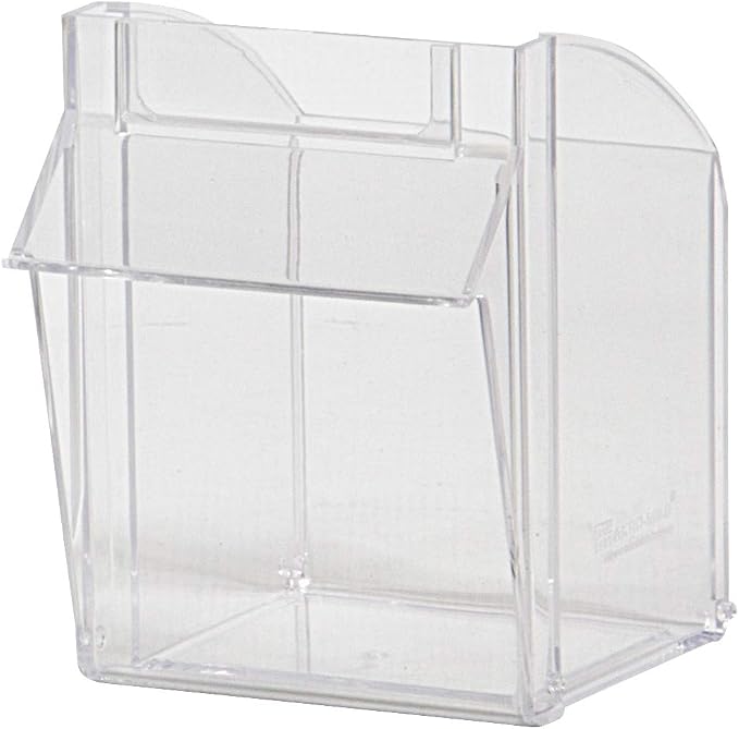 Akro-Mils TiltView Plastic Storage Cabinet with 5 Tilt Out Bins, Horizontal Plastic Parts Organizer, Teacher Toolbox, and Office Supply Organizer, 23-5/8" W x 6-1/2" H x 5-5/8" D, Stone - Image 7