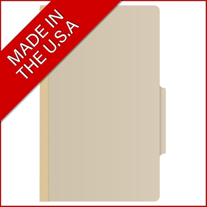 Top Tab Pressboard Folders, Legal Size, 2" exp, Fasteners Pos #1 & #3, Manila (Box of 25) - Image 5