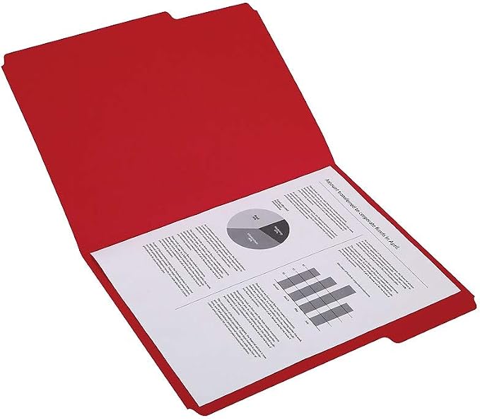 Staples Reinforced Colored File Folders, Letter Size, 3‑Tab Design, Red, Heavy‑Duty Construction, 100/Box - Image 7